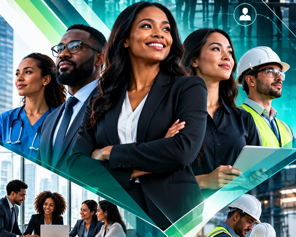 Professionals across technology, healthcare, and workforce roles